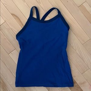 Blue lululemon tank top